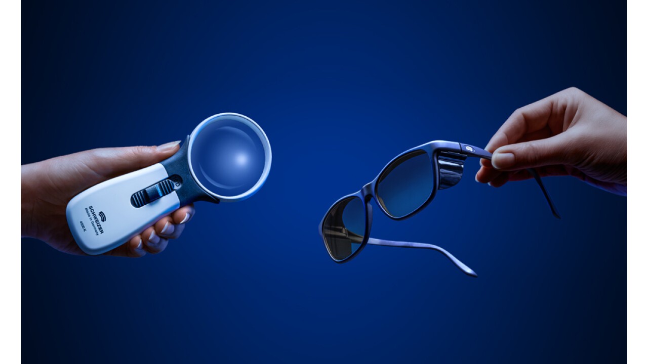 LED-Leuchtlupe mit Induktionsladung und Übersetzbrille