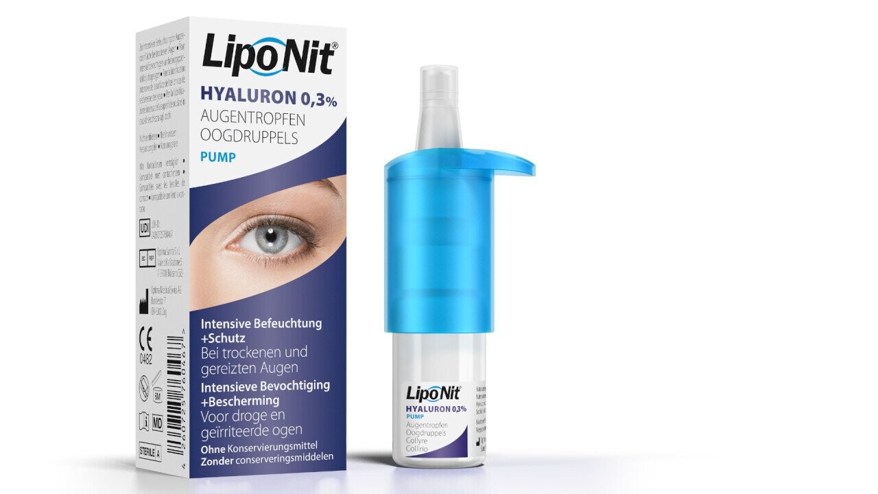 Lipo Nit® Hyaluron 0,3 % Eye drops PUMP for dry eyes