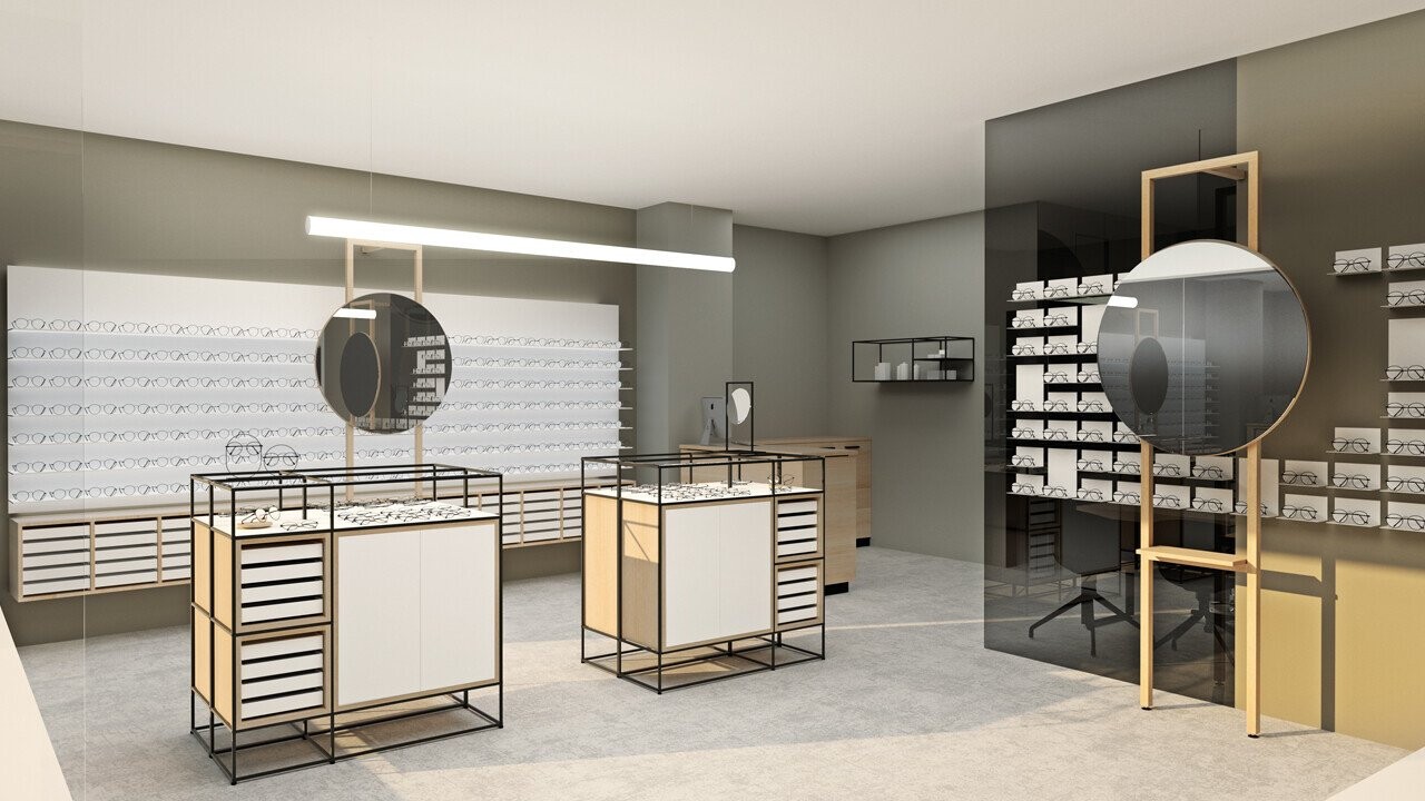 CAROLINE show cases & storage space
