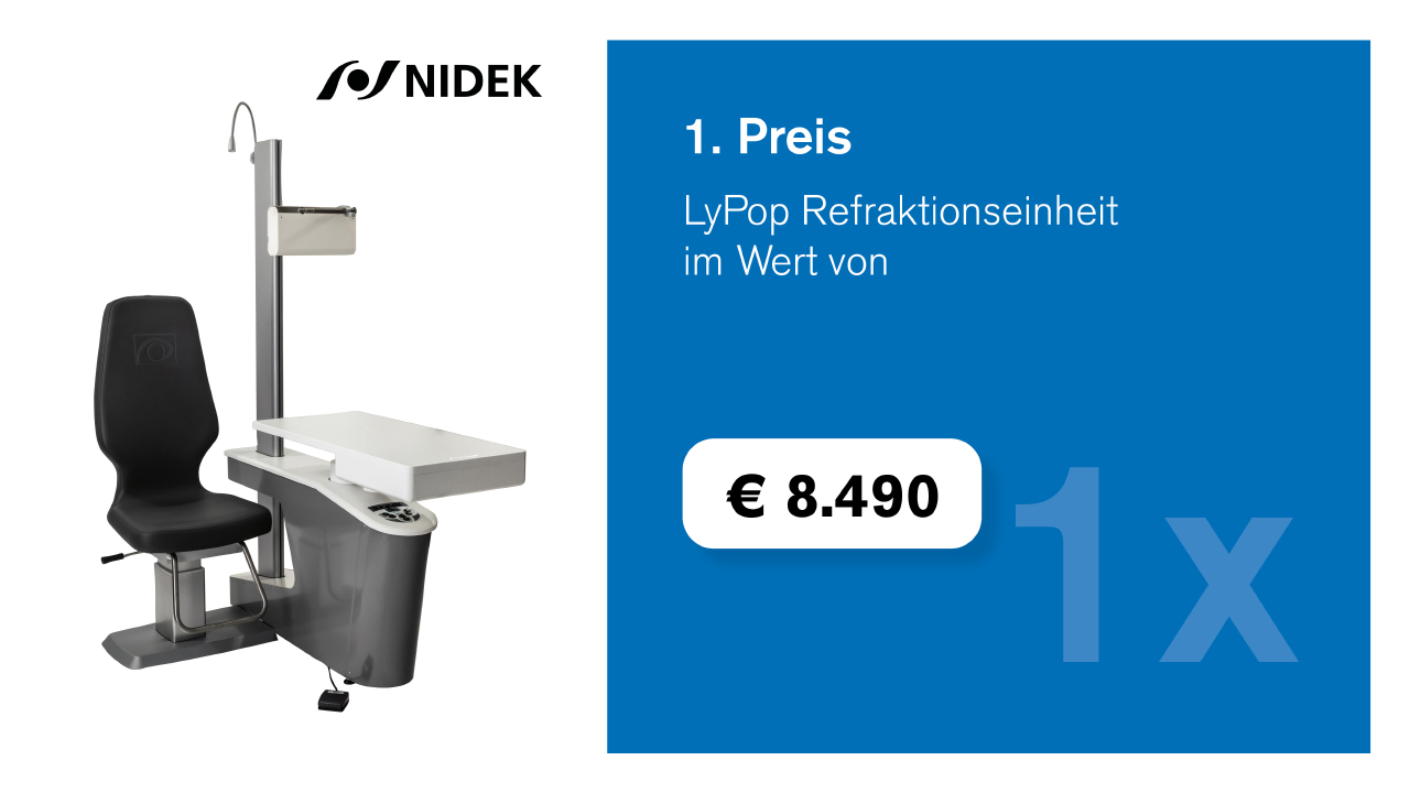 Lypop Refraeinheit von NIDEK - 1. Preis Gewinnspiel